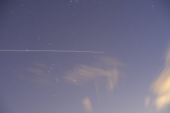 ISS attraversa Orione a Caslino d'Erba